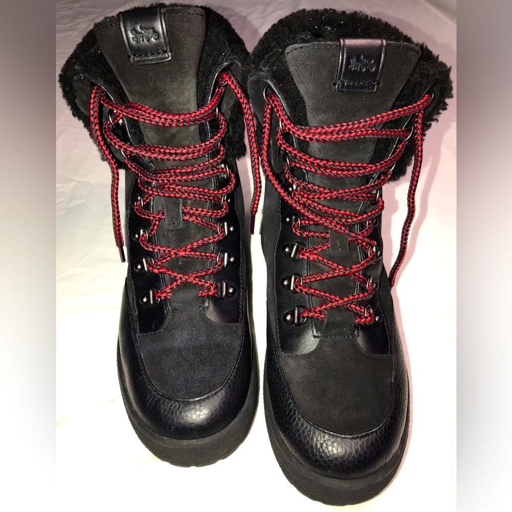 Coach Tyler leather/suede Shearling Boots
